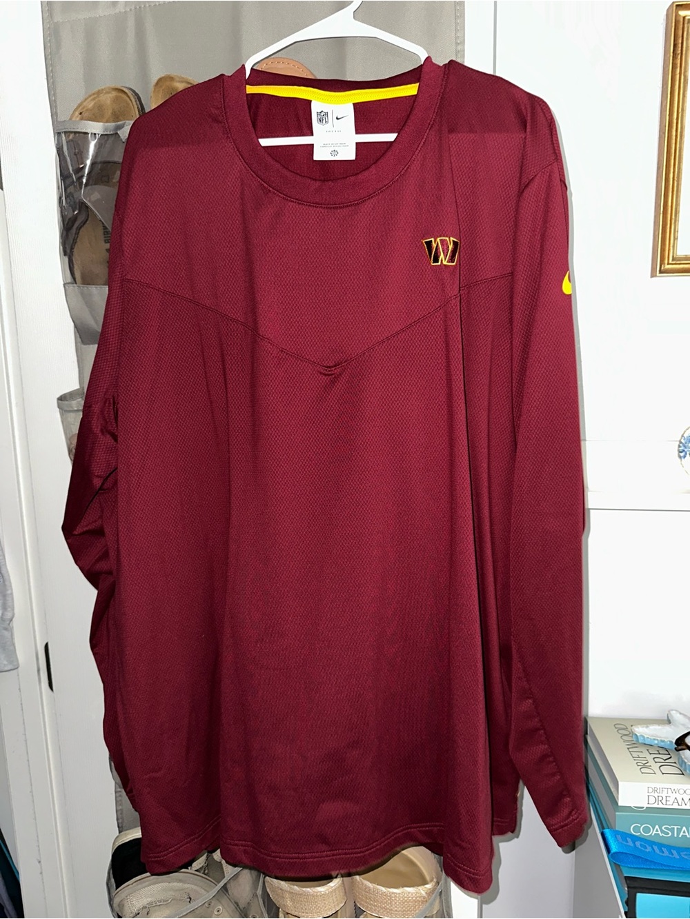 NFL Maroon Long-Sleeve Team Pullover